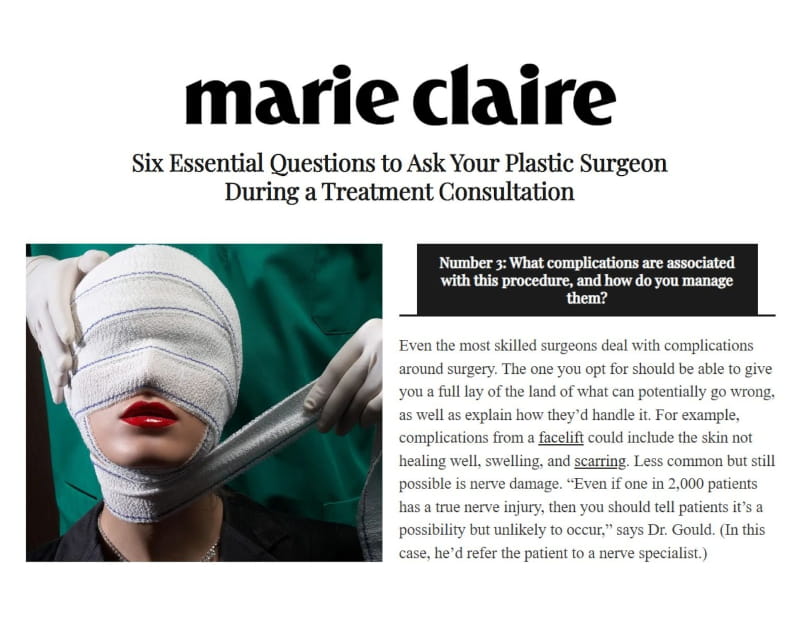 Plastic Surgery article